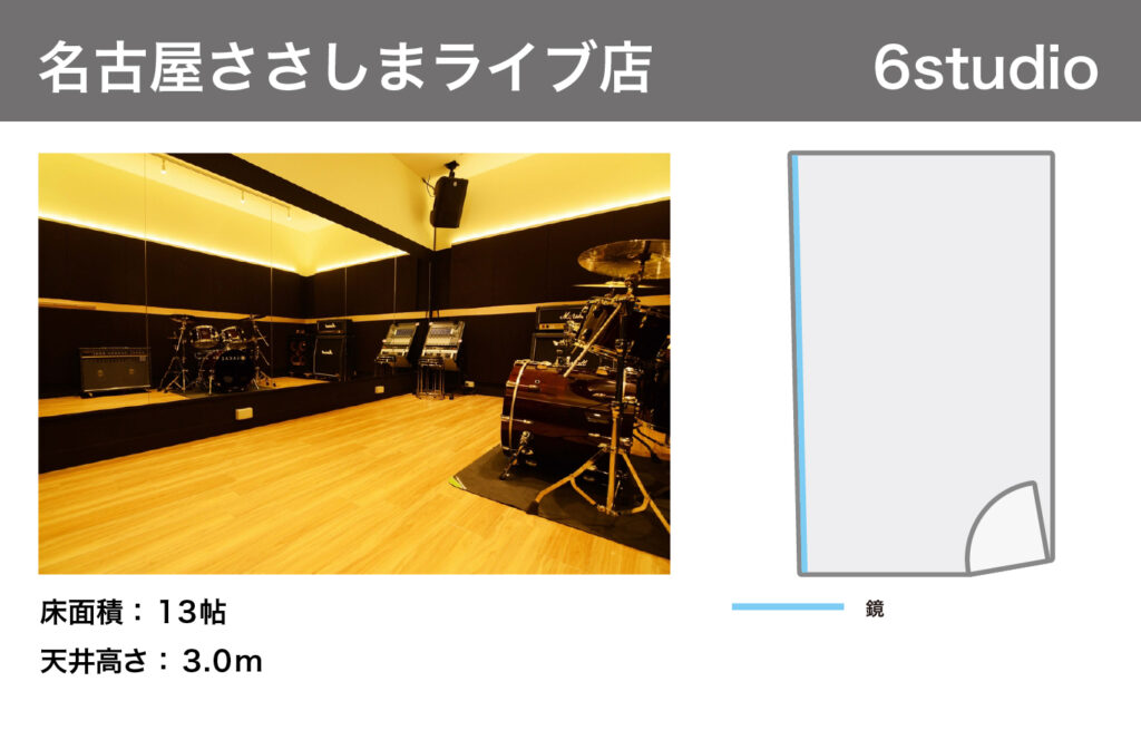 名古屋ささしまライブ店6studio